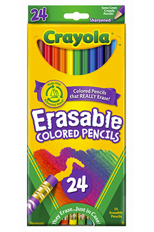 Picture of 24 ct erasable colored pencils