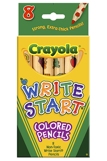 Picture of Crayola write start 8 ct colored  pencils