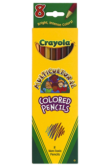 Picture of Crayola multicultural 8 ct colored  pencils