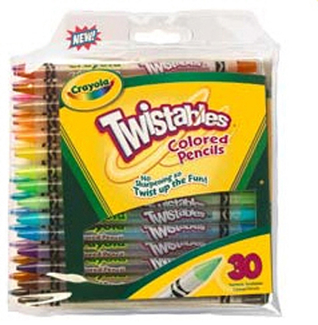 Picture of Crayola twistables 30 ct colored  pencils