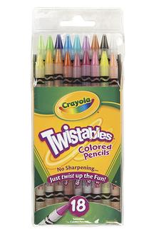 Picture of Crayola twistables 18 ct colored  pencils