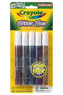 Picture of Washable glitter glue multicolor  5 count
