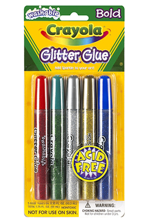 Picture of Washable glitter glue bold 5 count