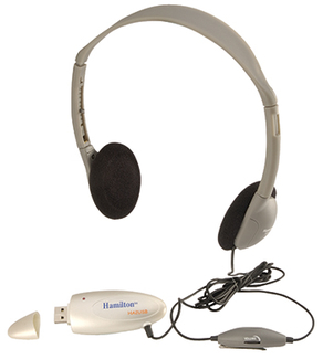 Picture of Usb headphones with replaceable  foam ear pads