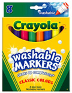 Picture of Washable coloring markers 8 colors