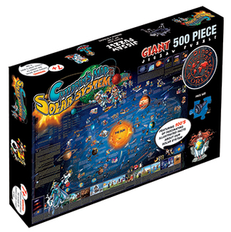 Picture of Solar system map dinos childrens  illustrated 500 pcs jigsaw puzzle