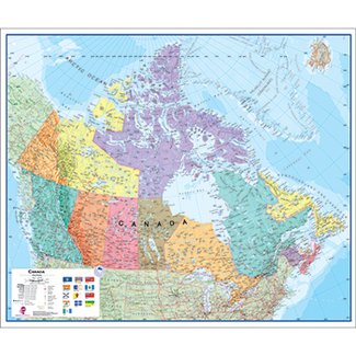 Picture of Canada laminated map