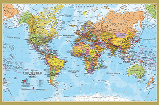 Picture of World map international 500 piece  jigsaw puzzle