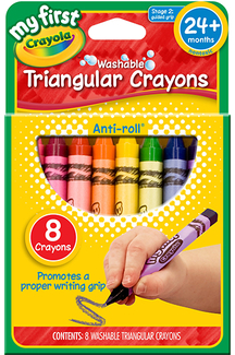 Picture of My first crayola 8ct triangular  crayons