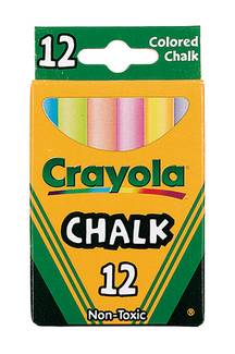 Picture of Crayola colored low dust chalk