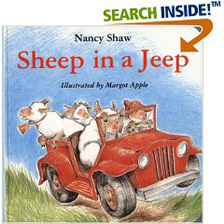 Picture of Sheep in a jeep classic lit book