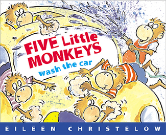 Picture of Five little monkeys wash the car