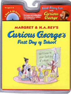 Picture of Curious georges first day of school  book & cd