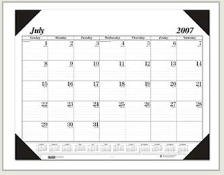 Picture of Academic economy desk pad 14-month  jul-aug