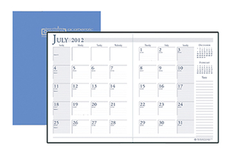 Picture of Academic monthly planner 7x10  bright blue stitched