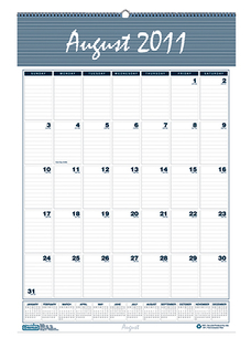 Picture of Wall calendar 12 months aug-jul