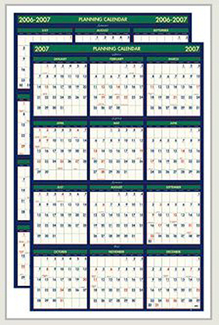Picture of Four seasons reversible planner  non-laminated surface