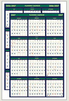Picture of Four seasons reversible planner  laminated surface