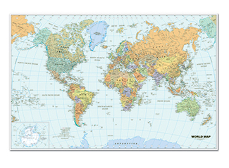 Picture of World laminated map 50 x 33
