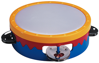 Picture of 6in multi-colored tambourine