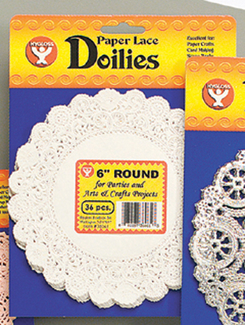 Picture of Doilies 4 white round 100/pkg