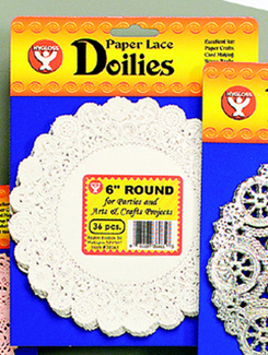 Picture of Doilies 6 white round 100/pk