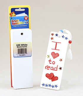 Picture of Bookmarks 2 x 6 ultra white 100