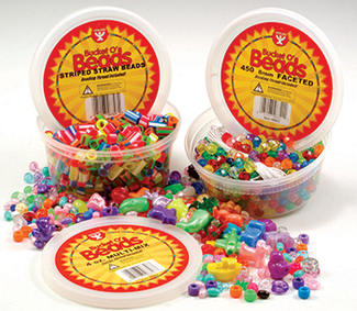 Picture of Bucket o beads 4oz multi-mix