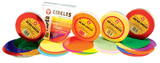 Picture of Tissue paper 480ct 5in circles  primary colors