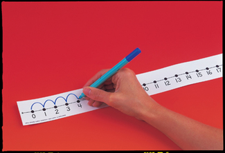 Picture of Number line student w/o 12/pk  adhesive 2 x 24 mark-on/wipe-off