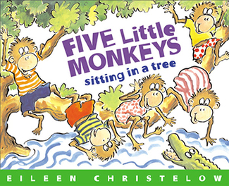 Picture of Carry along book & cd five little  monkeys sitting in a tree