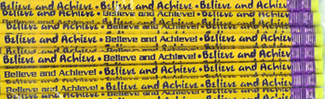 Picture of Believe and achieve pencil