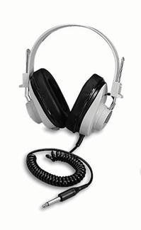 Picture of Monaural headphone 5 coiled cord  50-12000 hz