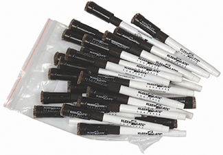 Picture of Kleenslate replacement markers 24pk  black w/ erasers