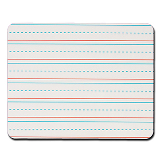 Picture of Rectangular handwriting lined 6pk  replacement dry erase sheets