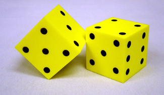 Picture of Foam dice 2 dot set of 2
