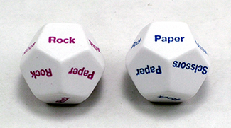 Picture of Rock paper scissors dice game  single game