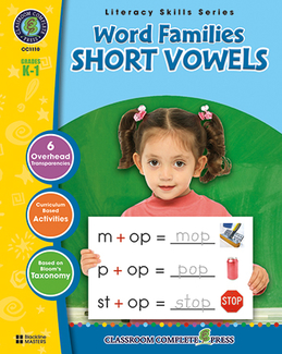 Picture of Word families short vowels