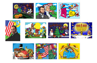 Picture of Puzzle set holidays