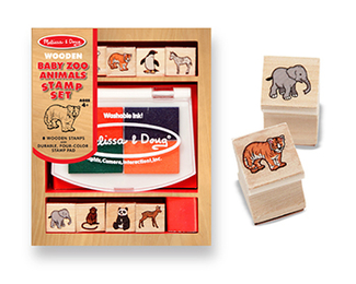 Picture of Baby zoo animals stamp set