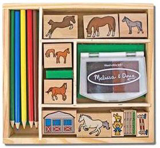 Picture of Horses stamp set