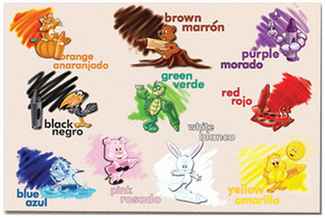 Picture of Bilingual colors floor puzzle