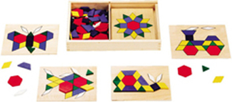 Picture of Wooden pattern blocks & boards