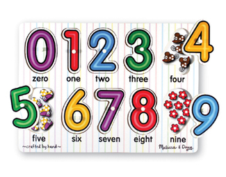 Picture of See-inside numbers peg puzzle