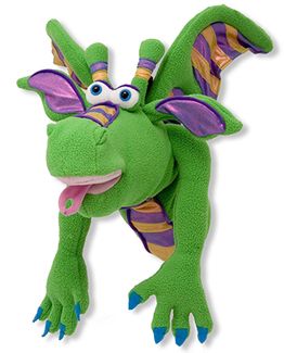 Picture of Smoulder the dragon puppet
