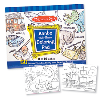 Picture of Jumbo coloring pad blue 11 x 14