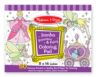 Picture of Jumbo coloring pad princess & fairy