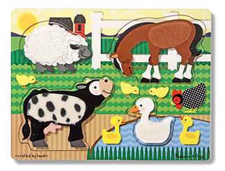 Picture of Farm animals touch and learn puzzle