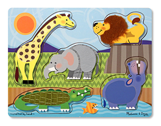 Picture of Zoo animals touch & learn puzzle