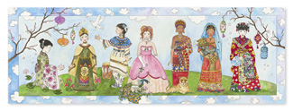 Picture of Princesses of the world floor  puzzle 48 pc